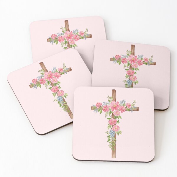 Item preview, Flower Cross Easter 3 Watercolor designed and sold by Magnolia Valley Art.