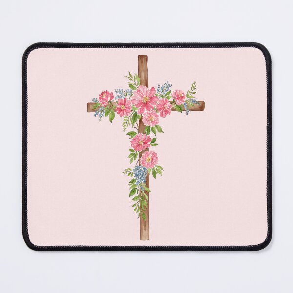Item preview, Flower Cross Easter 3 Watercolor designed and sold by Magnolia Valley Art.