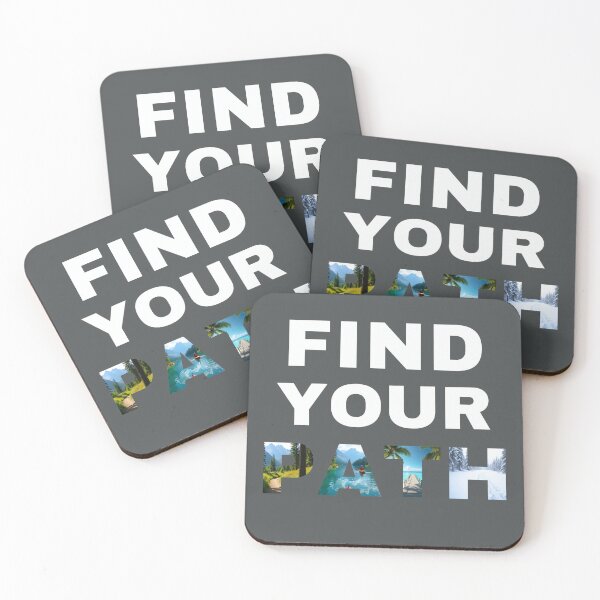 Item preview, Find Your Path - Inspirational Travel Design designed and sold by Fikuall.