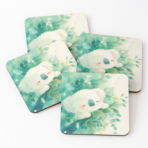Item preview, Dreamy Koala Among Emerald Leaves designed and sold by AshiraCreations.