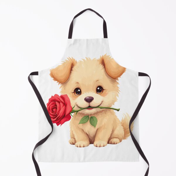 Item preview, Cute puppy with rose. Happy valentines day designed and sold by camelsvg.