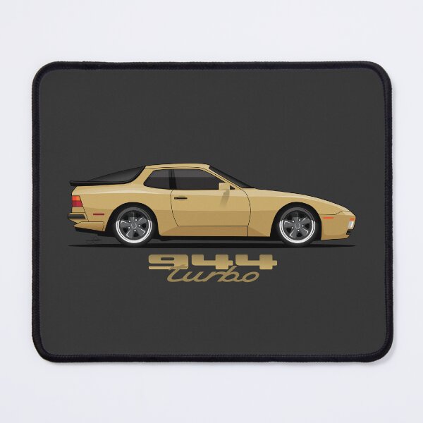 Item preview, Porsche 944 turbo retro Gold Illustration designed and sold by blackdogshop.