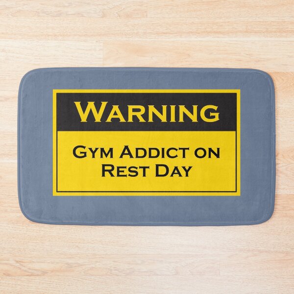 Item preview, GYM Addict On Rest Day | Funny Warning Sign | Decorative Decal designed and sold by Printastic Digital .