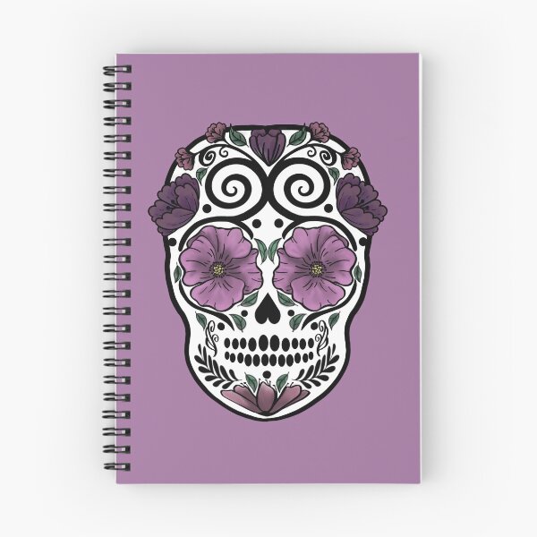 Item preview, Purple Floral Sugar Skull designed and sold by ArtistitasCreations.