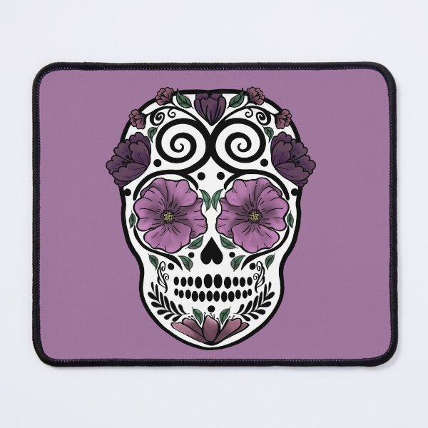 Item preview, Purple Floral Sugar Skull designed and sold by ArtistitasCreations.