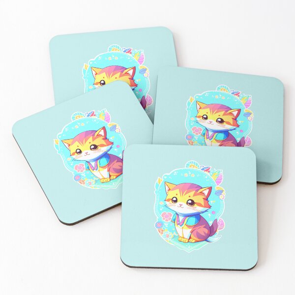 Item preview, Cute little kawaii Cat with 2 tails designed and sold by Alpataco.