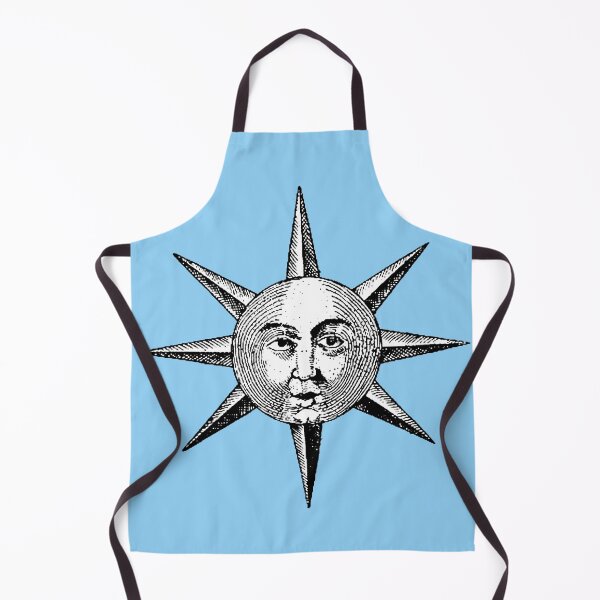 Item preview, Antique Engraved Woodcut Sun Face designed and sold by Pixelchicken.
