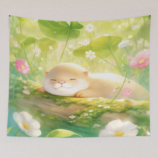 Item preview, Otter's Peaceful Nap in Nature's Embrace designed and sold by AshiraCreations.