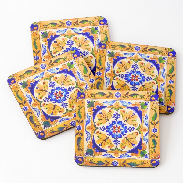 Item preview, Italian Tile Blossoms designed and sold by Kiki-Hes.