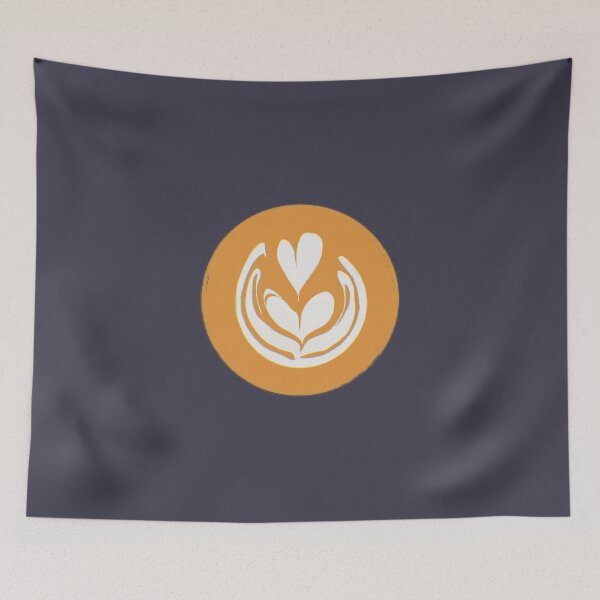 Item preview, Modern Latte Art Heart designed and sold by Skull Fern.
