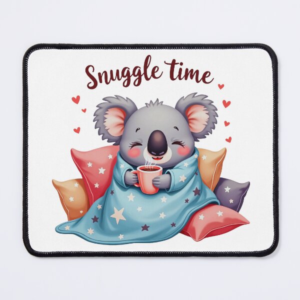 Item preview, Cozy Koala Snuggle Time with Hot Drink designed and sold by Bulwshop.