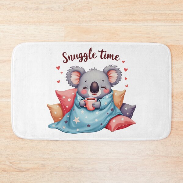 Item preview, Cozy Koala Snuggle Time with Hot Drink designed and sold by Bulwshop.