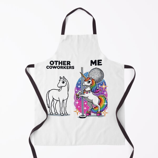 Item preview, Other Coworkers And Then There's Me Rainbow Unicorn Pole Dancing Disco designed and sold by TeesYouWant.