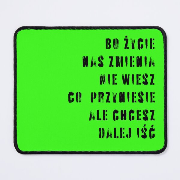 Item preview, Striking Neon Green Polish Quote Design: Life Changes Us Inspirational Art designed and sold by Piotr i Muza.