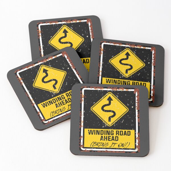Item preview, Winding Road Ahead Bring It On! Motorcycle Sticker T-Shirt 01 designed and sold by OuterShellUK.