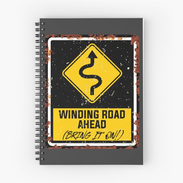 Item preview, Winding Road Ahead Bring It On! Motorcycle Sticker T-Shirt 01 designed and sold by OuterShellUK.