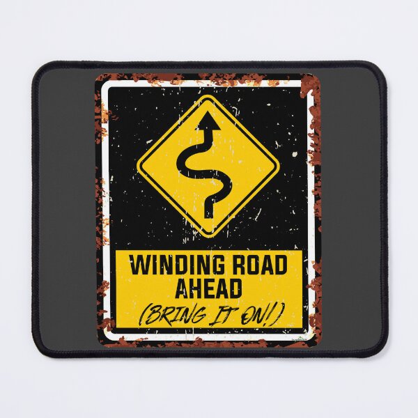 Item preview, Winding Road Ahead Bring It On! Motorcycle Sticker T-Shirt 01 designed and sold by OuterShellUK.
