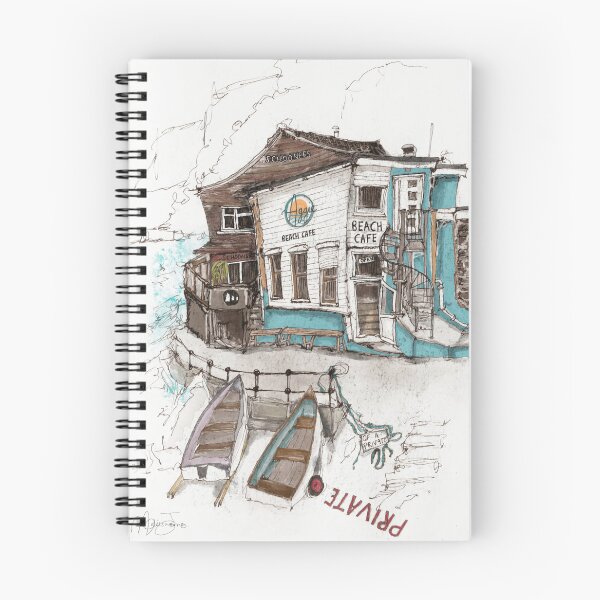 Item preview, Aggie Beach Cafe, St Agnes, Cornwall Print  designed and sold by MelissaJamesIll.