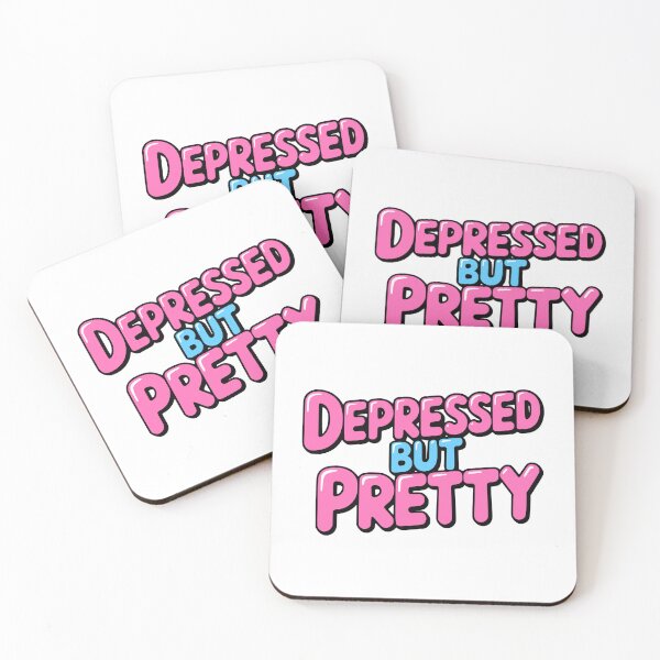 Item preview, Depressed But Pretty! Pink Girly designed and sold by PMCreative.