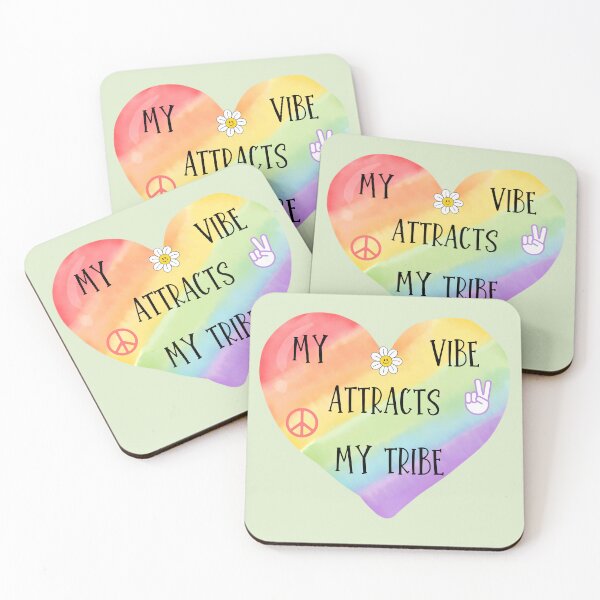 Item preview, My Vibe Attracts My Vibe-Heart Sticker designed and sold by BlesstB.