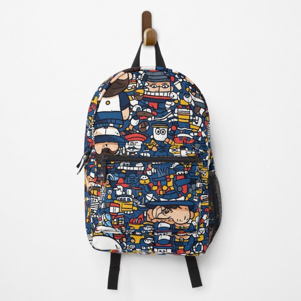 Item preview, Playful nautical patterns with sailboats and sailors designed and sold by Piotrek0001.
