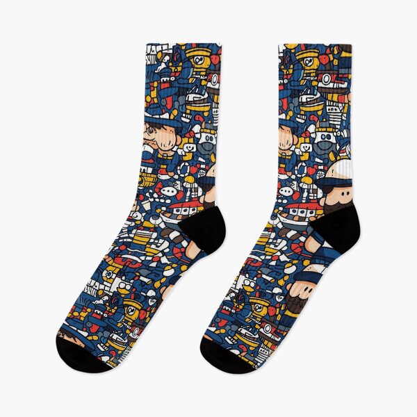 Item preview, Playful nautical patterns with sailboats and sailors designed and sold by Piotrek0001.