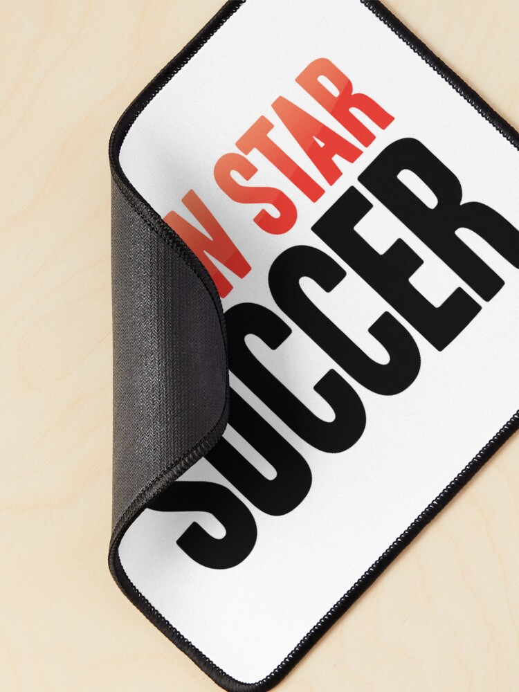 Thumbnail 2 of 5, Mouse Pad, New Star Soccer Black designed and sold by NewStarGames.