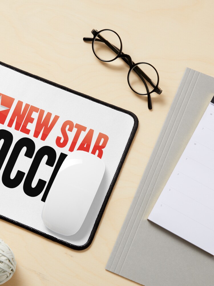 Thumbnail 3 of 5, Mouse Pad, New Star Soccer Black designed and sold by NewStarGames.