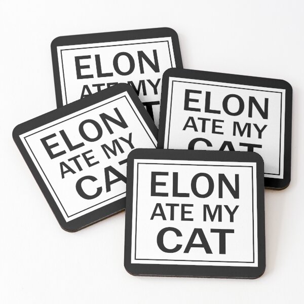 Item preview, Elon Ate My Cat Tesla Bumper Funny designed and sold by PixVib.
