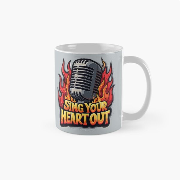 Item preview, Sing Your Heart Out: Flaming Microphone  designed and sold by Jollys-ArtShop.