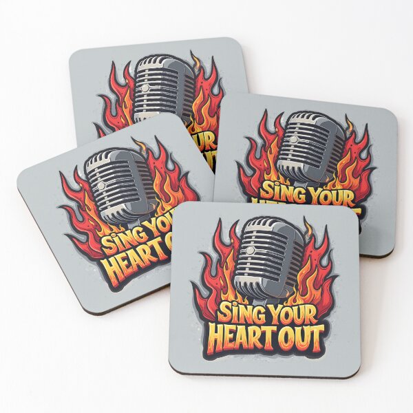 Item preview, Sing Your Heart Out: Flaming Microphone  designed and sold by Jollys-ArtShop.