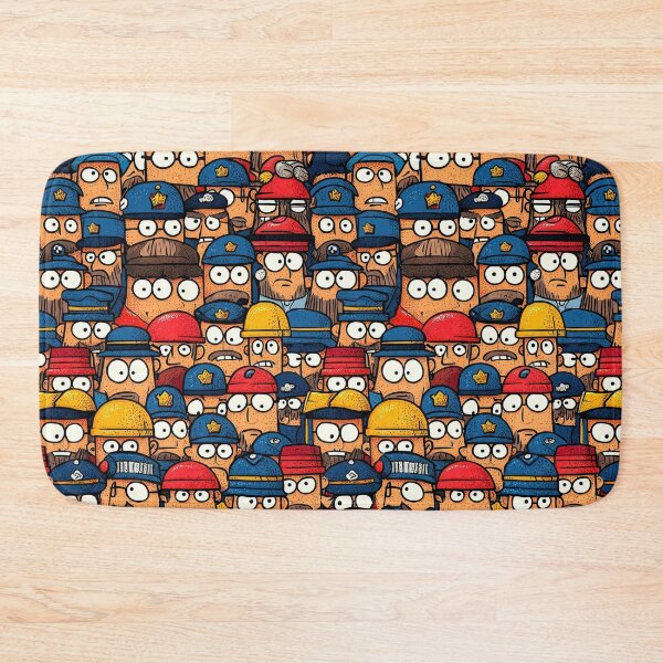 Item preview, Whimsical boat and sailor motifs in bright colors designed and sold by Piotrek0001.