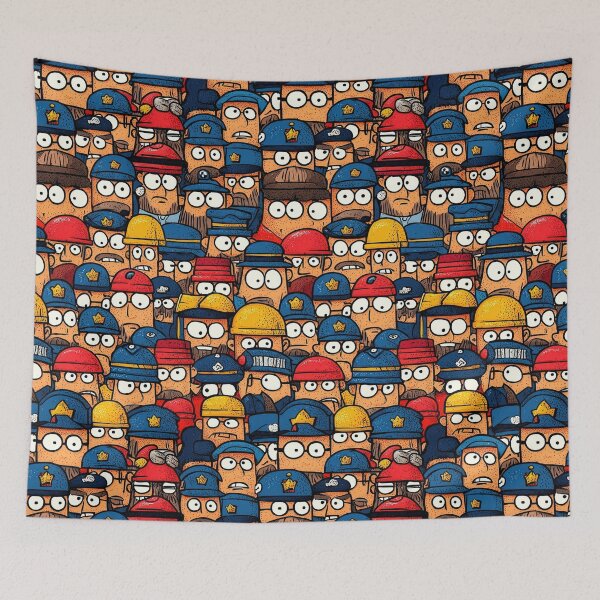 Item preview, Whimsical boat and sailor motifs in bright colors designed and sold by Piotrek0001.