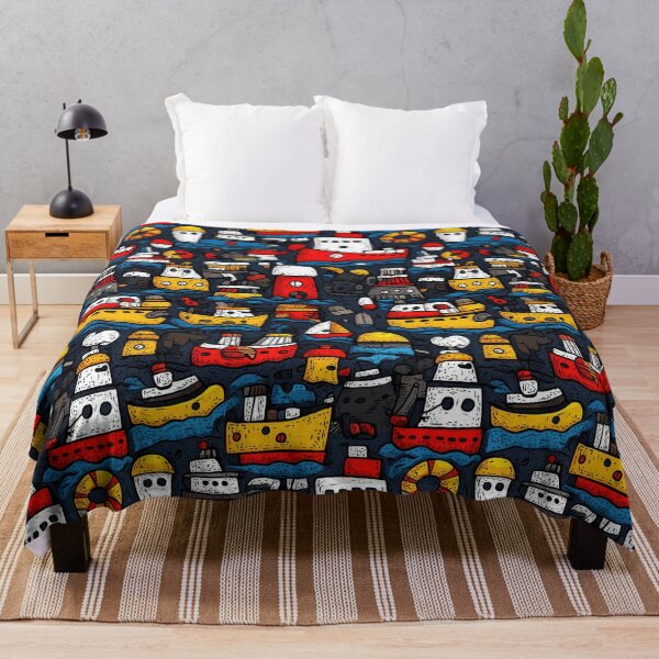 Item preview, Nautical-themed patterns with ships, waves, and sailors designed and sold by Piotrek0001.