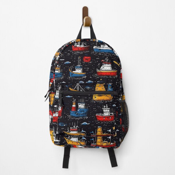 Item preview, Colorful ocean-inspired designs with boats and captains designed and sold by Piotrek0001.