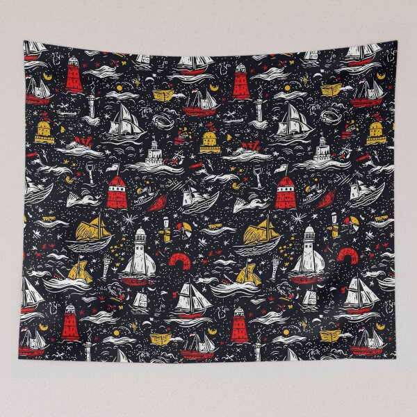 Item preview, Sailor-themed artwork featuring lighthouses and marine details designed and sold by Piotrek0001.