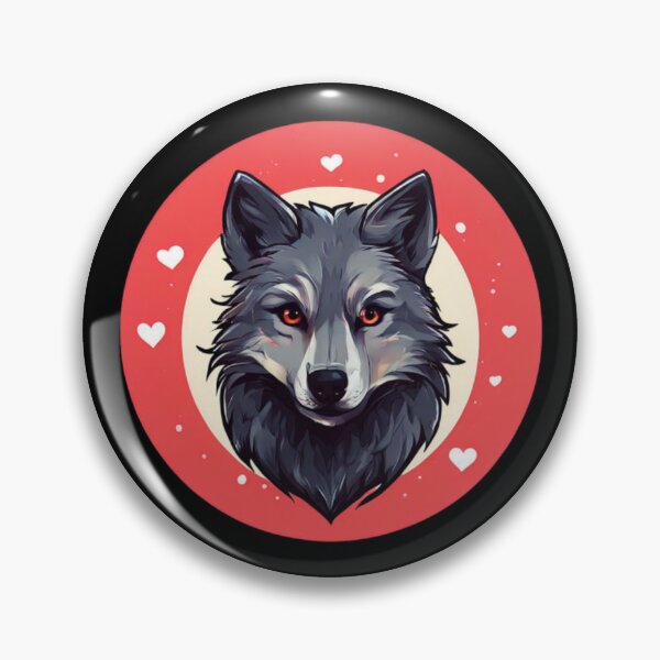 Item preview, Wolf Art with Hearts designed and sold by Planetporridge.