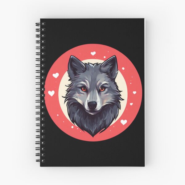 Item preview, Wolf Art with Hearts designed and sold by Planetporridge.