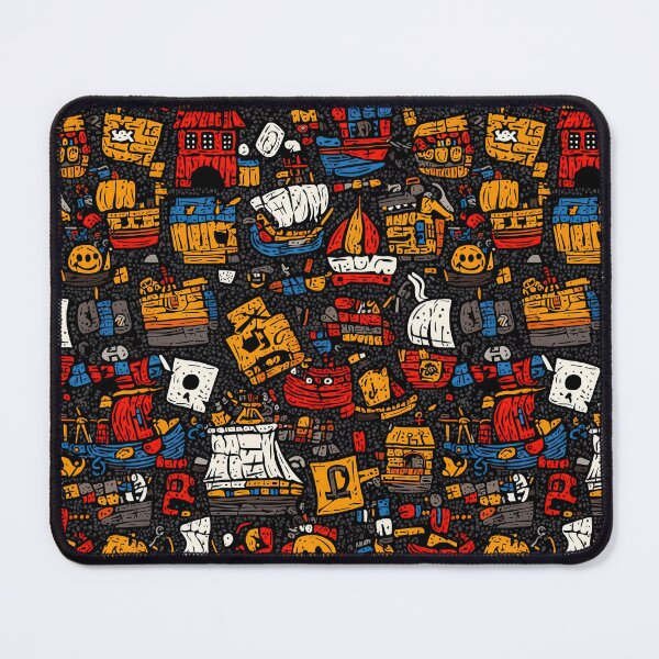 Item preview, Playful nautical scenes with colorful sea life and boats designed and sold by Piotrek0001.