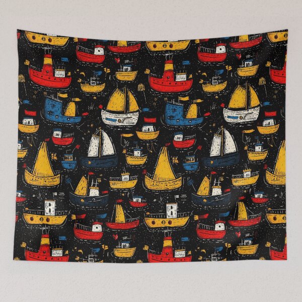 Item preview, Decorative nautical patterns with whimsical ocean themes designed and sold by Piotrek0001.