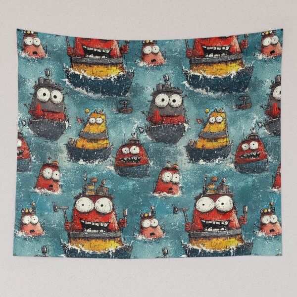 Item preview, Nautical-inspired compositions featuring anchors, waves, and ships designed and sold by Piotrek0001.