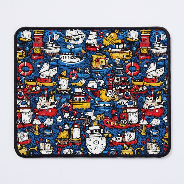 Item preview, Bright and cheerful marine artwork with sailor motifs designed and sold by Piotrek0001.