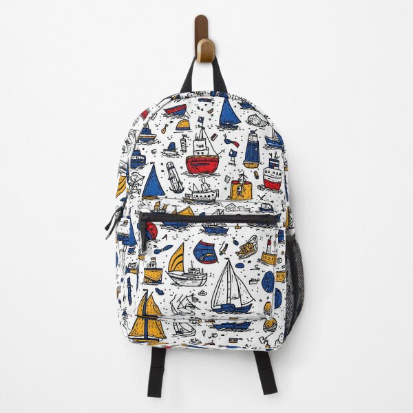 Item preview, Coastal-inspired patterns with colorful maritime elements designed and sold by Piotrek0001.