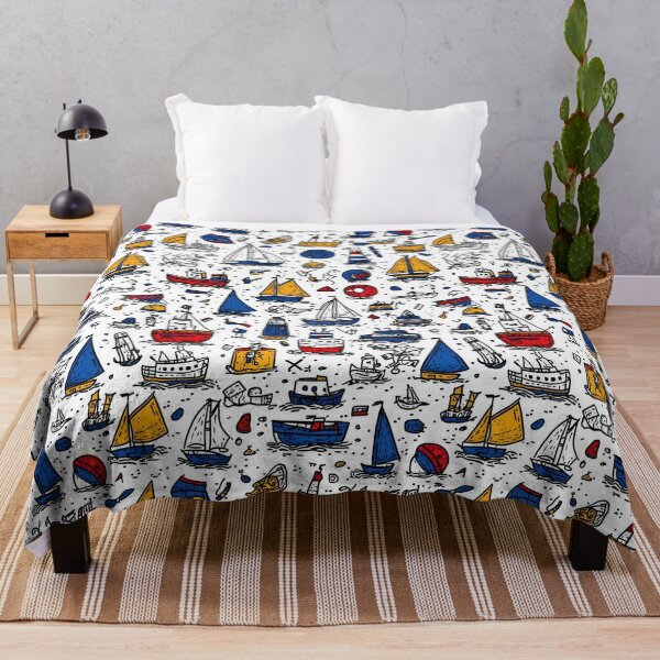 Item preview, Coastal-inspired patterns with colorful maritime elements designed and sold by Piotrek0001.