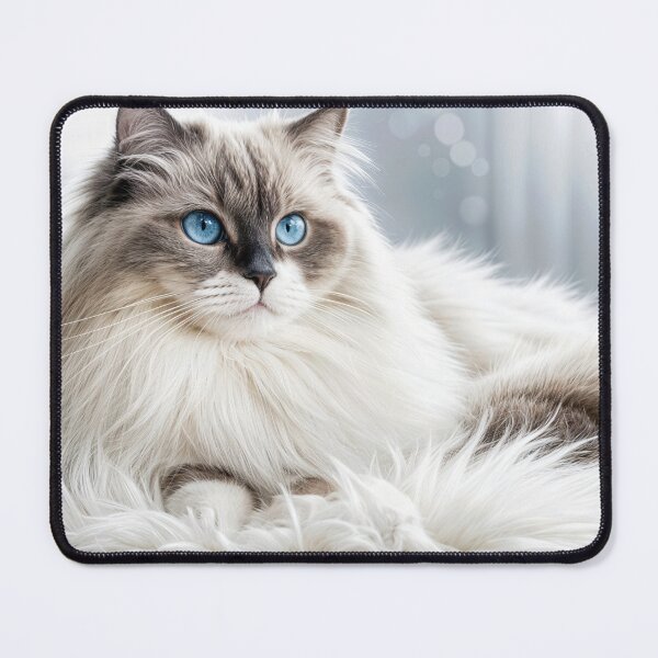 Item preview, Ragdoll Cat On Fur Rug designed and sold by Maria Dryfhout.