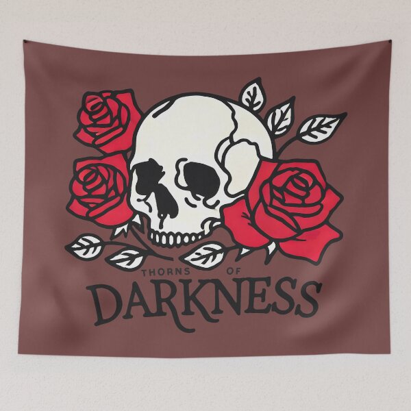 Item preview, Skull And Roses designed and sold by CreepyCornerArt.