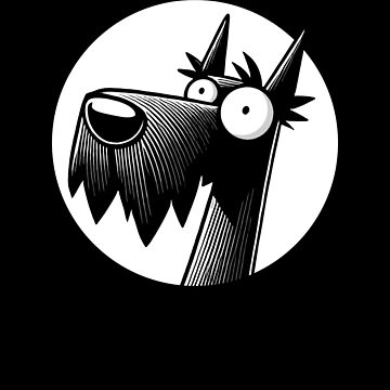Artwork thumbnail, Scottish Terrier "SCOTTIE" Quirky Illustration by K9ish