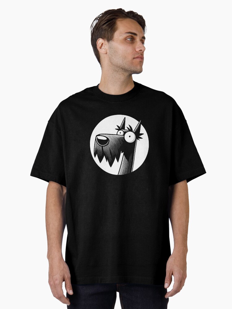 Thumbnail 1 of 7, Oversized T-Shirt, Scottish Terrier "SCOTTIE" Quirky Illustration designed and sold by K9ish.