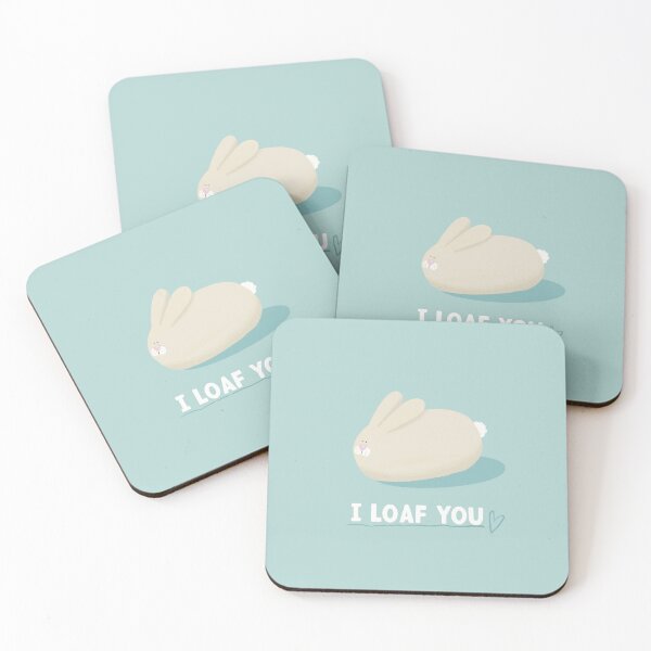 Item preview, Cute rabbit I Loaf You designed and sold by Giddy Kipper.