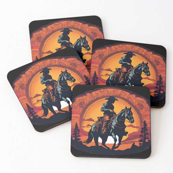 Item preview, Cowboy in Sunset designed and sold by Tenpaces.
